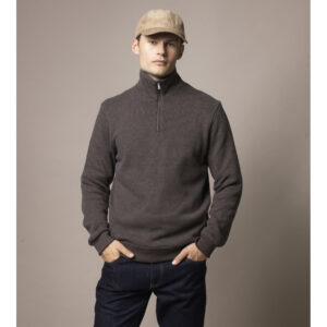 Cromwell Long Sleeve Half Zip Sweater Sweats 12 5005 Dark Charcoal 1024x1024