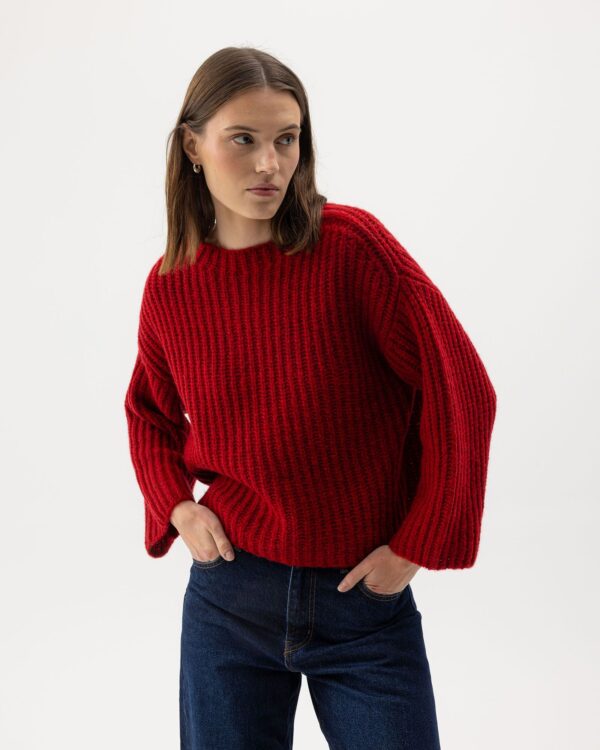 Holebrook Cajsa Sweater, ruby – Bild 2