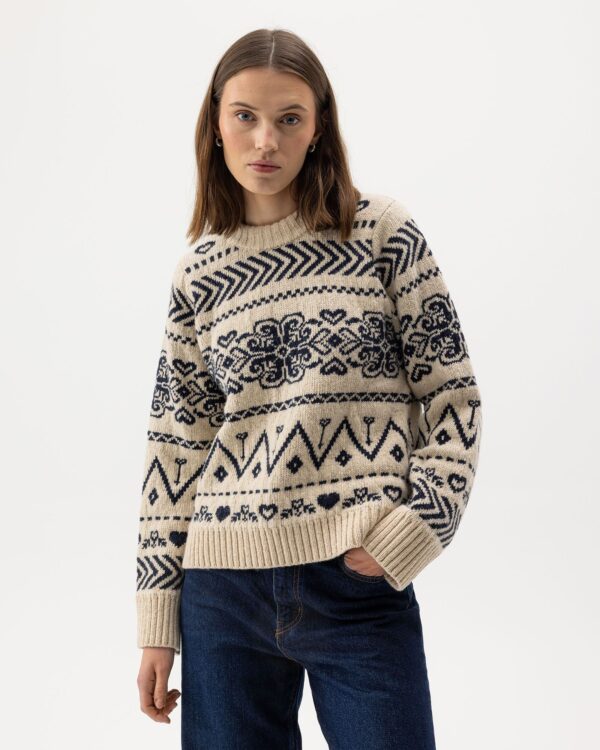 Holebrook Magda Crew, sand/navy – Bild 2