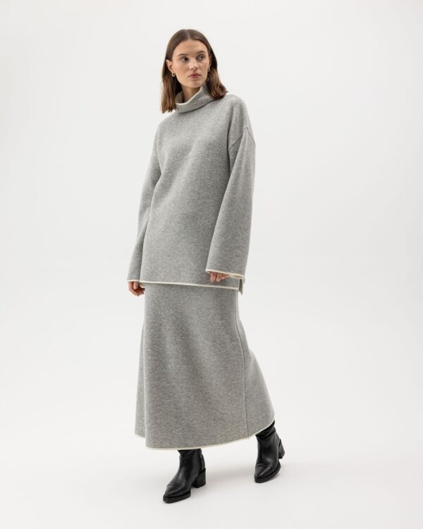 Holebrook Sally Skirt, lt. grey melange – Bild 2