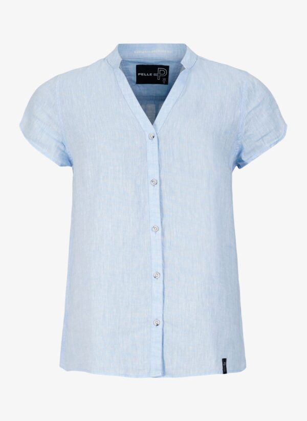 W Linen blouse linneblus PP5776 0553 1